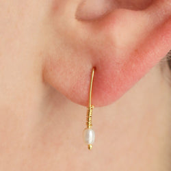 Baby Lure Earrings in Pearl
