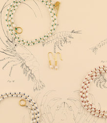 Baby Lure Earrings in Pearl