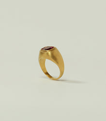 Ptolemaic Ring in Vivid Pink Tourmaline
