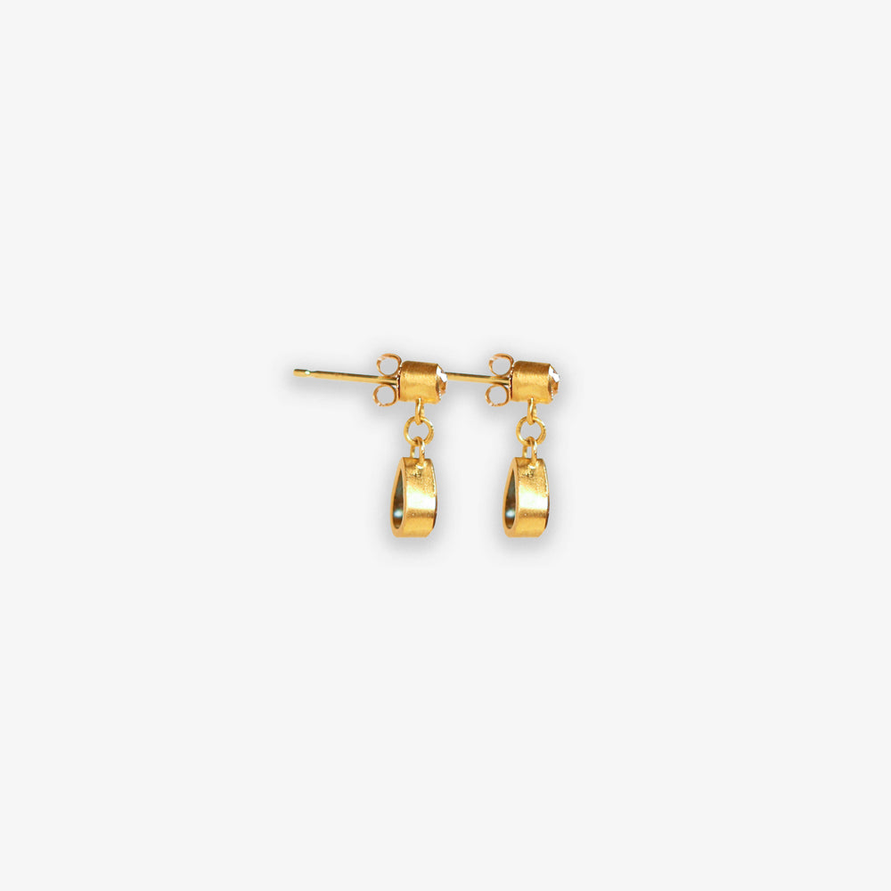 Diamond and Sapphire Pear Earrings