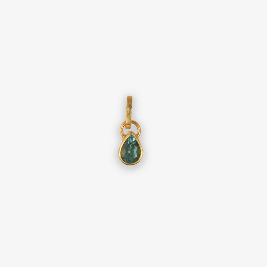 Lagoon Tourmaline Pear Pendant