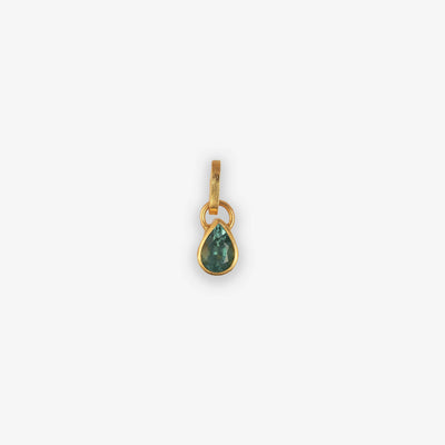 Lagoon Tourmaline Pear Pendant