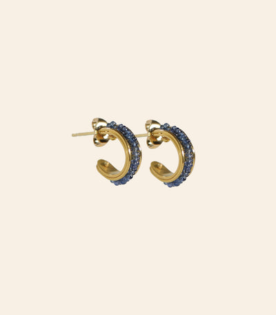 Beaded Penannular Earrings