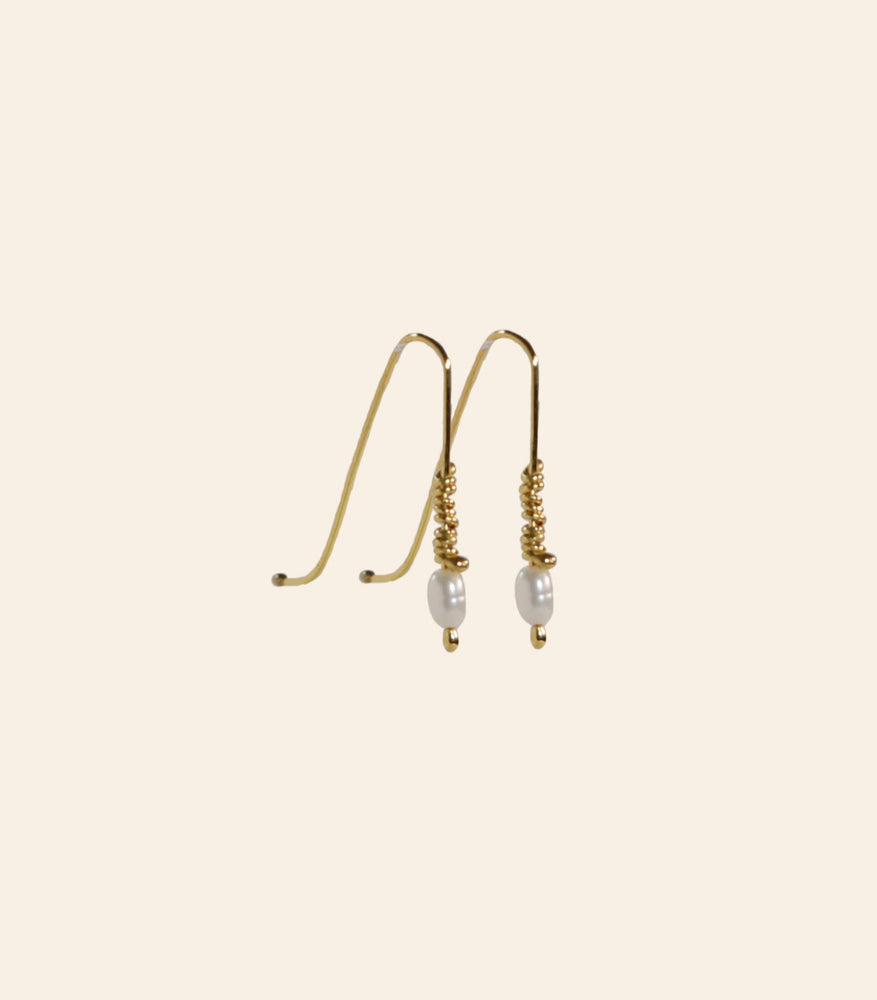 Baby Lure Earrings in Pearl