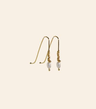 Baby Lure Earrings in Pearl