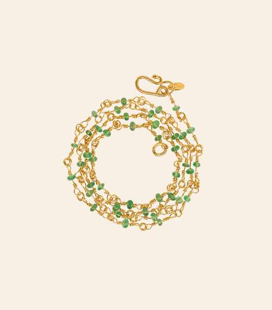 Wrap Link Chain in Emerald