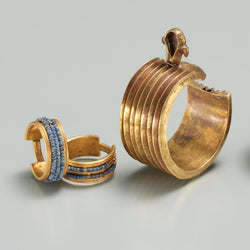 Beaded Penannular Earrings