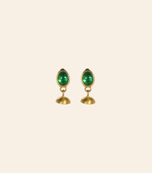 Emerald Bell Earrings