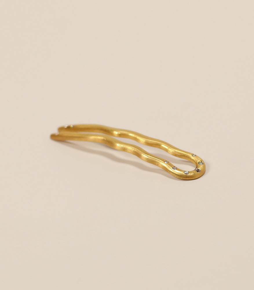 Victorian Hairpin with Antique Diamonds