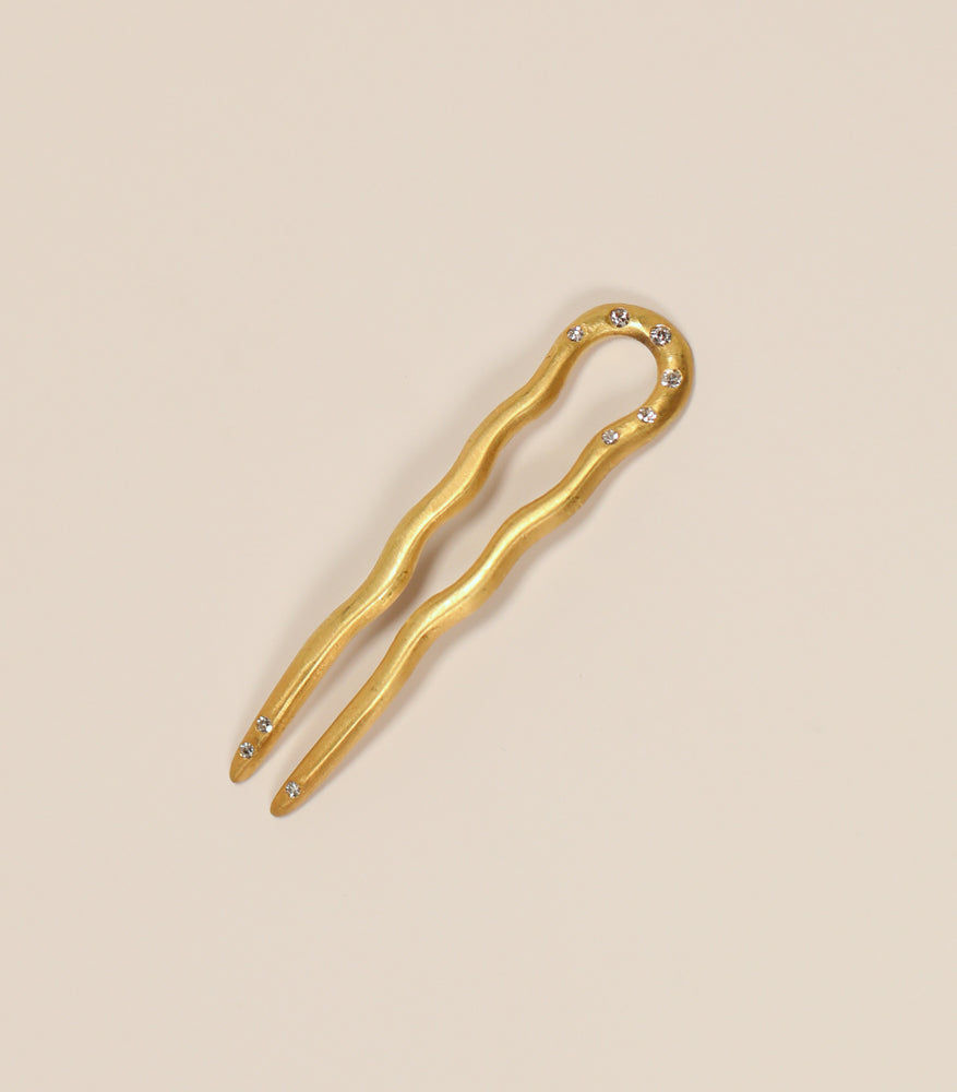 Victorian Hairpin with Antique Diamonds