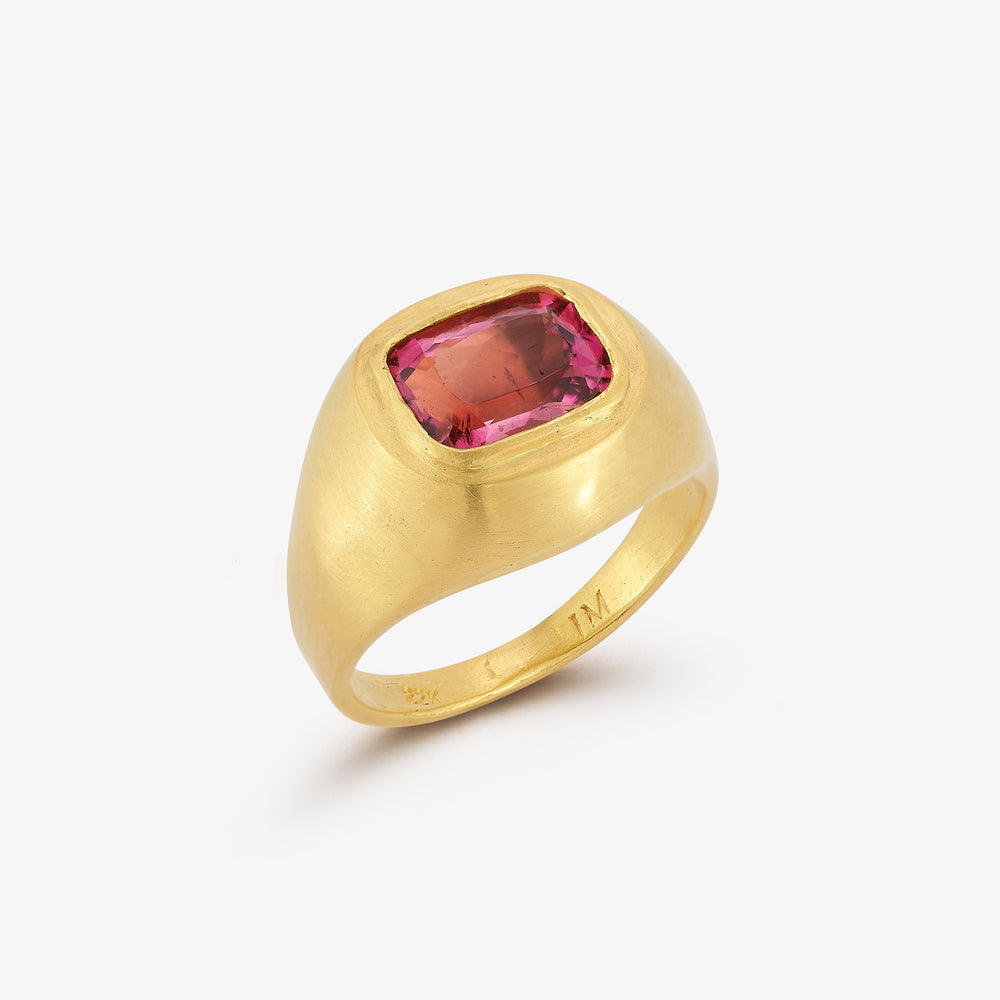 Ptolemaic Ring in Vivid Pink Tourmaline