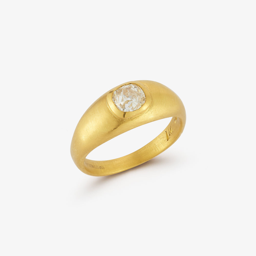 Transitional Peruzzi Cut Diamond Ptolemaic Ring