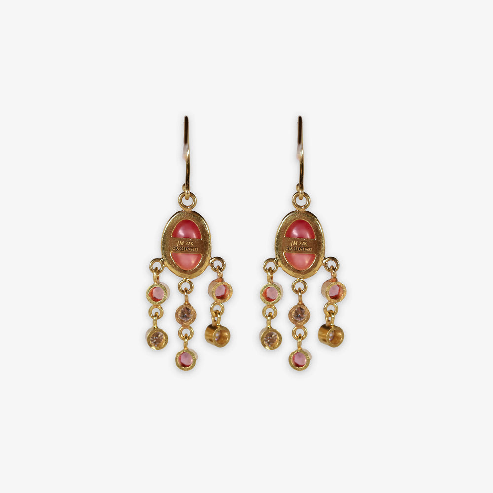 Queen Conch Pearl Chandelier Earrings