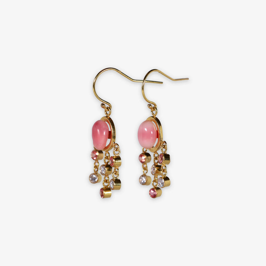 Queen Conch Pearl Chandelier Earrings