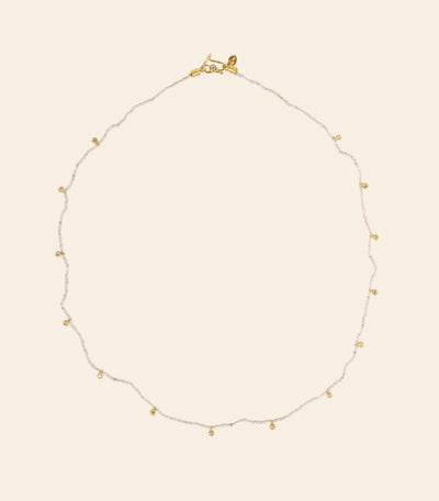 Natural Pearl Diamond Veil Necklace