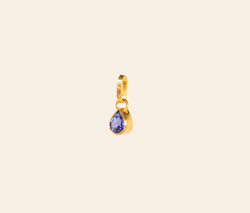 Purple Sapphire Pear Pendant