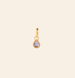 Purple Sapphire Pear Pendant