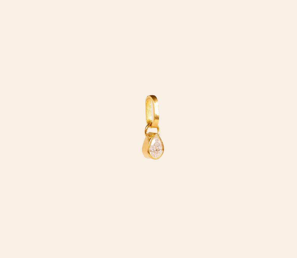 Diamond Pear Pendant