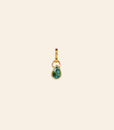 Lagoon Tourmaline Pear Pendant