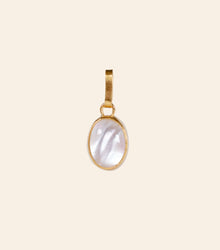 Mother of Pearl and Rock Crystal Pendant