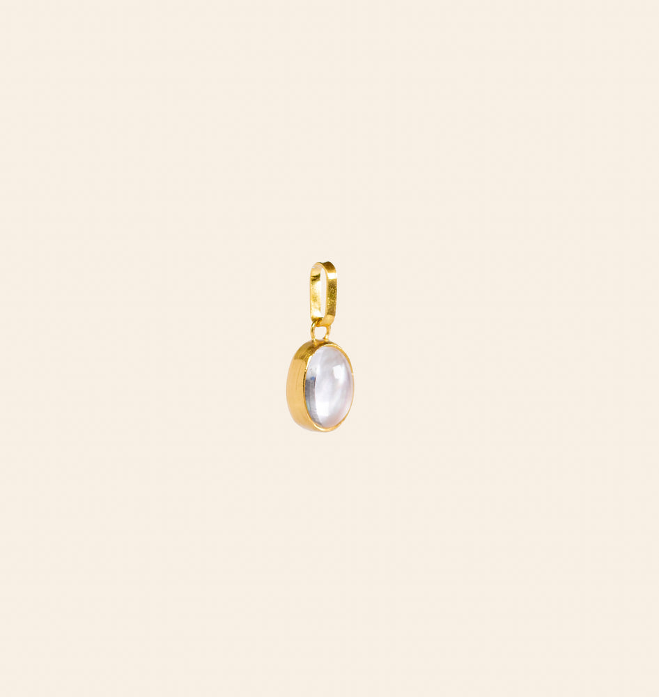 Mother of Pearl and Rock Crystal Pendant