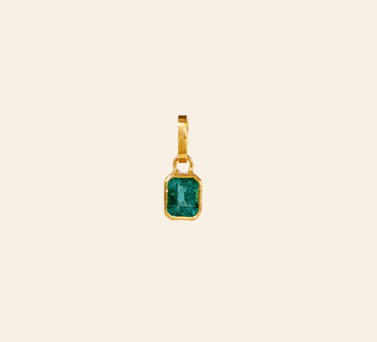 Emerald Block Pendant