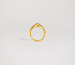 Transitional Peruzzi Cut Diamond Ptolemaic Ring