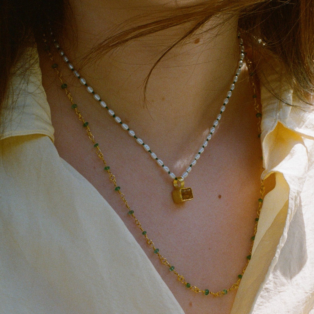 Wrap Link Chain in Emerald
